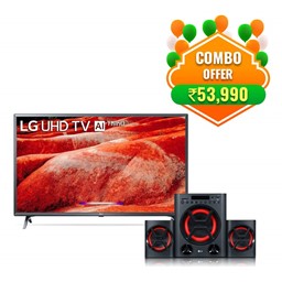 Picture of LG 43inches 4K Smart UHD TV+LG XBOOM 40 W Bluetooth Home Theatre 